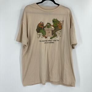 Frog and Toad We Must Stop Eating Cried Toad As He Ate Another Shirt 2XL